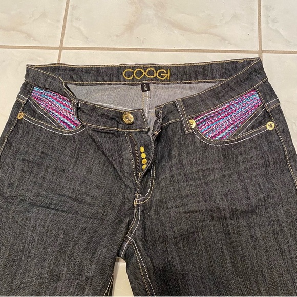 - COOGI jeans 11/12 Embroidery pockets Australian brand - Picture 3 of 10